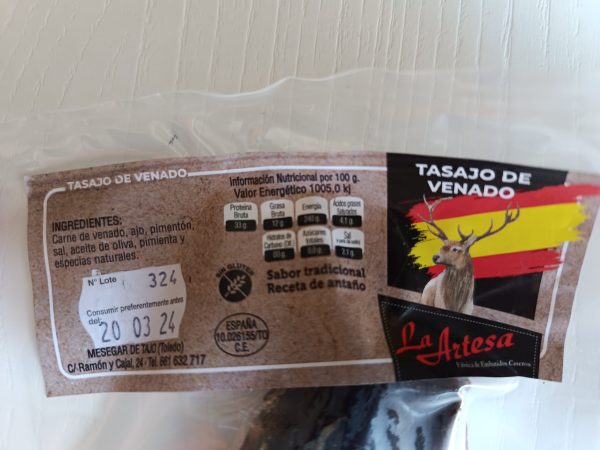 etiqueta 3 tasajo ve
